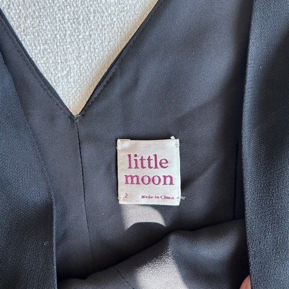 Aritzia Little Moon Black Long Sleeve Mini Dress - Picture 3 of 3